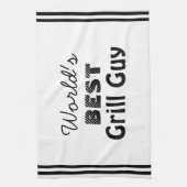 Der beste Grill-Typ der Welt Geschirrtuch (Vertikal)
