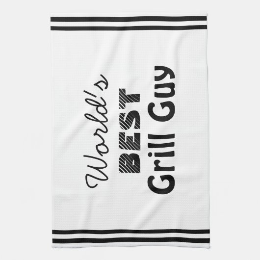 Der beste Grill-Typ der Welt Geschirrtuch (Vertikal)
