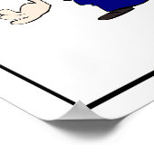 Der beste GRILLEN-Koch-Cartoon der Welt Poster (Ecke)