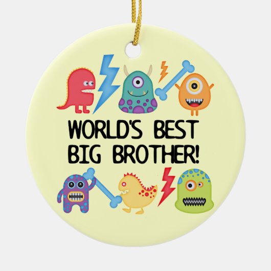 Der beste große Bruder der Monster-Welt Keramik Ornament (Vorne)