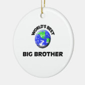 Der beste große Bruder der Welt Keramik Ornament (Links)