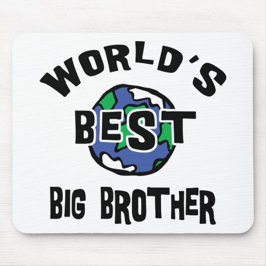 Der beste große Bruder der Welt Mousepad (Vorne)