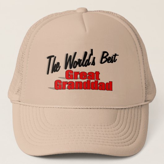 Der beste große Opa der Welt Truckerkappe (Vorderseite)