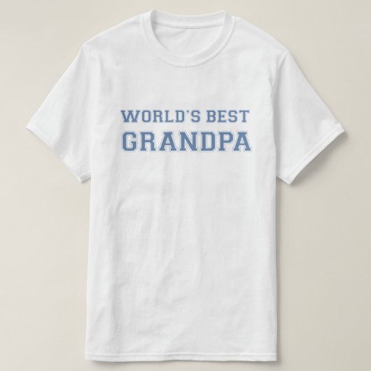 Der beste Großvater der Welt T-Shirt (Design vorne)
