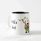 Der beste Großvater der Welt! Zweifarbige Tasse (Vorderseite Links)