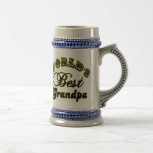 Der beste Großvater Stein der Welt Bierglas