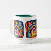 Der beste Grund, zu feiern Zweifarbige Tasse (Vorderseite Links)