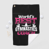 Der beste Gymnastiktrainer der Welt Golfhandtuch (Insitu)