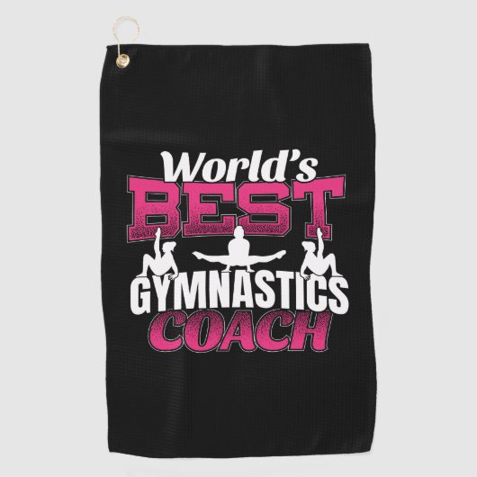 Der beste Gymnastiktrainer der Welt Golfhandtuch (Vorderseite)