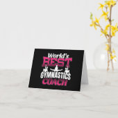 Der beste Gymnastiktrainer der Welt Karte (Gelbe Blume)