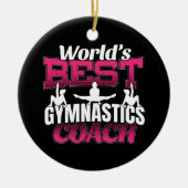 Der beste Gymnastiktrainer der Welt Keramik Ornament (Vorne)