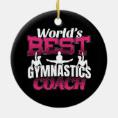 Der beste Gymnastiktrainer der Welt Keramik Ornament (Hinten)