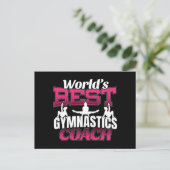 Der beste Gymnastiktrainer der Welt Postkarte (Stehend Vorderseite)