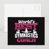 Der beste Gymnastiktrainer der Welt Postkarte (Vorne/Hinten)