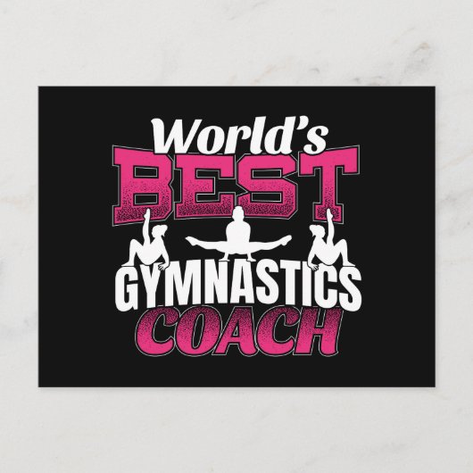 Der beste Gymnastiktrainer der Welt Postkarte (Vorderseite)