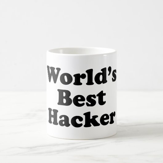 Der beste Hacker der Welt Kaffeetasse (Mittel)