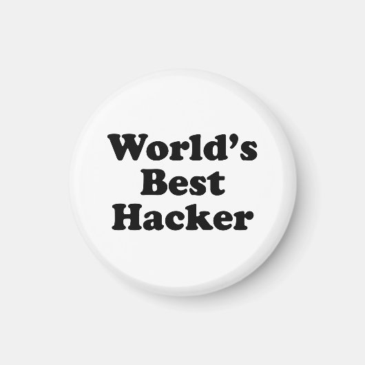 Der beste Hacker der Welt Magnet (Vorne)