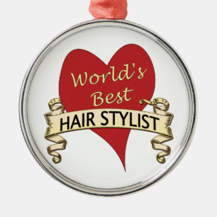 Der beste Hairstylist der Welt Ornament Aus Metall