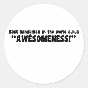Der beste Handyman der Welt... Vatertagsgeschenk Runder Aufkleber