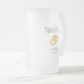 Der beste Hochzeitsbeamte der Welt - Danke, Gesche Mattglas Bierglas (VorderseiteRechts)