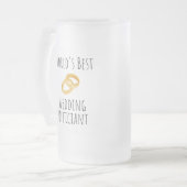 Der beste Hochzeitsbeamte der Welt - Danke, Gesche Mattglas Bierglas (Vorderseite Links)
