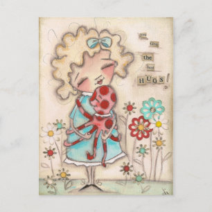 Der beste Hugger - Postkarte