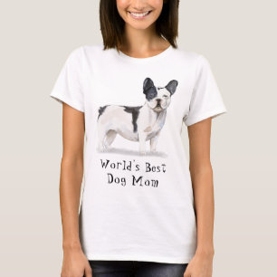 Der beste Hund der Welt Mama Watercolor French Bul T-Shirt