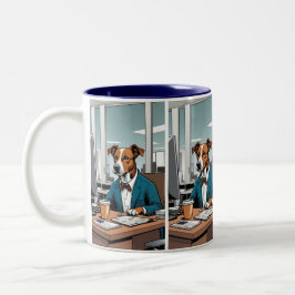 Der beste Hund ist meine Lieblings-Tasse Zweifarbige Tasse