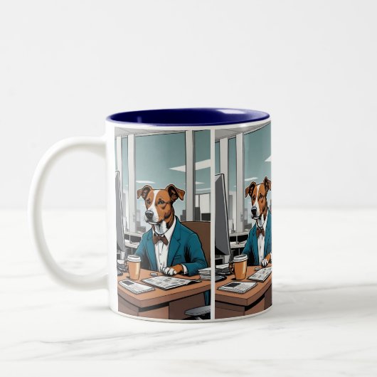 Der beste Hund ist meine Lieblings-Tasse Zweifarbige Tasse (Links)