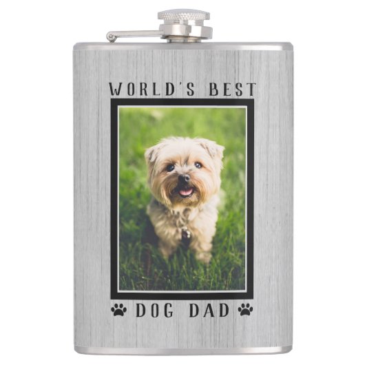 Der beste Hund Vater der Welt, Drucke Foto Rustika Flachmann (Vorderseite)