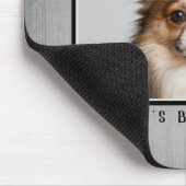 Der beste Hund Vater der Welt, Drucke Foto Rustika Mousepad (Ecke)