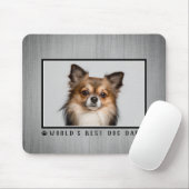Der beste Hund Vater der Welt, Drucke Foto Rustika Mousepad (Mit Mouse)