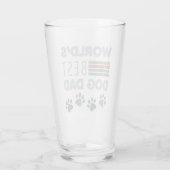 Der beste Hund-Vater der Welt Glas (Rückseite)