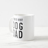 Der beste Hund-Vater der Welt Kaffeetasse (Vorderseite Links)