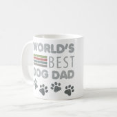 Der beste Hund-Vater der Welt Kaffeetasse (Vorderseite Links)