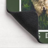 Der beste Hund-Vater der Welt, Paw Prints Foto Gre Mousepad (Ecke)