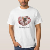 Der beste Hund Vater , Foto Herz. T-Shirt (Vorderseite)
