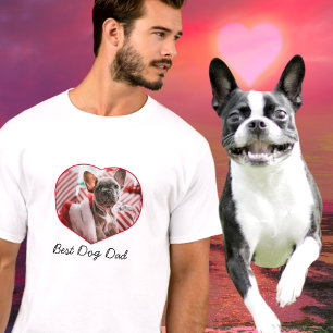 Der beste Hund Vater , Foto Herz. T-Shirt