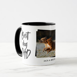 Der beste Hund Vater Foto Vatertag Tasse