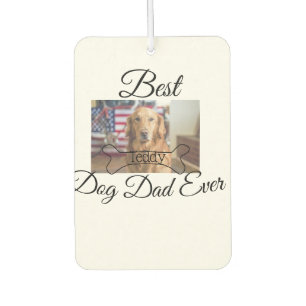 Der beste Hund-Vater fügt je den Namen des Tieres  Autolufterfrischer