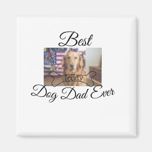 Der beste Hund-Vater fügt je den Namen des Tieres Magnet