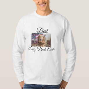 Der beste Hund-Vater fügt je den Namen des Tieres  T-Shirt