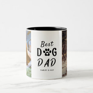 Der beste Hund-Vater gibt Zwei-Tone-Kaffee-Tasse Zweifarbige Tasse