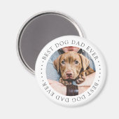 Der beste Hund-Vater je Elegantes einfaches, benut Magnet (Vorderseite/Rückseite)