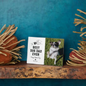 Der beste Hund-Vater je Foto Vatertag Fotoplatte (Seite)