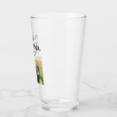 Der beste Hund-Vater je Foto Vatertag Glas (Links)