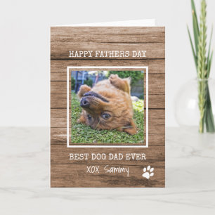 Der beste Hund-Vater je Foto Vatertag Karte