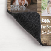 Der beste Hund-Vater je Foto Vatertag Mousepad (Ecke)