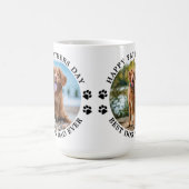 Der beste Hund-Vater je individueller Foto-Vaterta Kaffeetasse (Mittel)