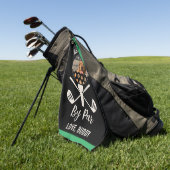 Der beste Hund-Vater nach Par Custom Hund Foto Vat Golfhandtuch (Gras)